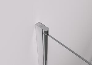 Cerano Marino, 1-křídlé dělené sprchové dveře 100x190 cm, 6mm čiré sklo, chromový profil, CER-CER-420201