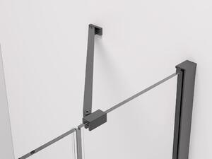 Cerano Marino, sprchový kout 110(dveře) x 70(stěna) x 190 cm, 6mm čiré sklo, černý profil, CER-CER-422883