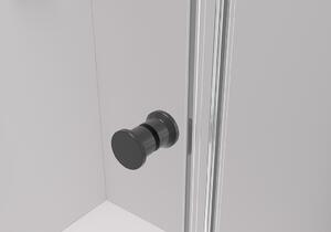 CERANO - Sprchové křídlové dveře Marino L/P - černá matná, transparentní sklo - 90x190 cm