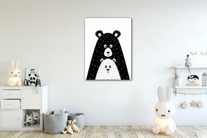 Impresi Obraz Medvěd černobilý - 30 x 40 cm