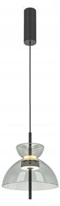Závěsné svítidlo do ložnice Bangkok MOD185PL-L11B3K2 LED 12W 3000K černé šedé