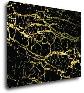 Impresi Obraz Mramor černo-zlatý - 90 x 70 cm
