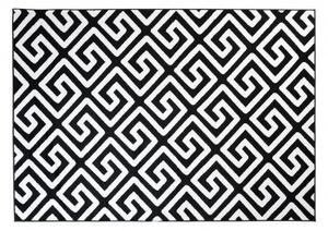 Makro Abra Moderní kusový koberec CHEAP T242B černý bílý Rozměr: 250x350 cm