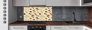 Panel do kuchyně Hipsterské sovy pksh-58911452