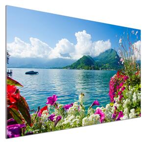 Panel lacobel Květiny nad jezerem pksh-59006128