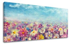 Obraz na stěnu PANORAMA KVĚTINY - 30x60 cm