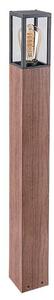 Rabalux 7197 zahradní sloupek Wales 1x60W | E27 | IP44 - dřevo, černá