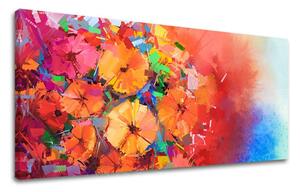 Obraz na stěnu PANORAMA KVĚTINY - 30x60 cm