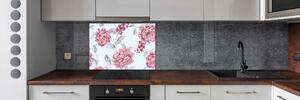 Skleněný panel do kuchyně Pivoňky pksh-59030871