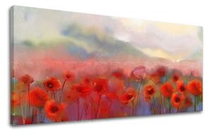 Obraz na stěnu PANORAMA KVĚTINY - 30x60 cm