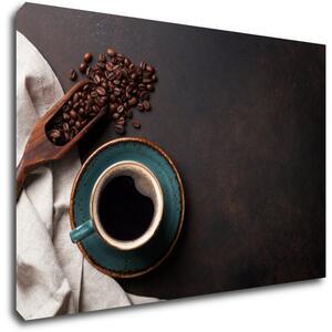 Impresi Obraz Modrý šálek kávy - 60 x 40 cm