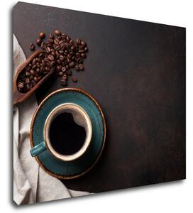 Impresi Obraz Modrý šálek kávy - 90 x 70 cm