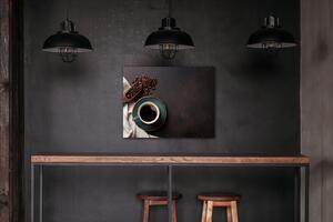 Impresi Obraz Modrý šálek kávy - 90 x 70 cm