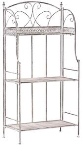 Regál s policemi VILLADOSE Kov 117 cm 60 cm Šedá