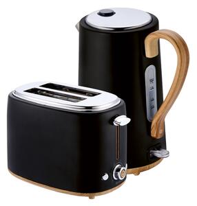 Silvercrest® Kitchen Tools Sada rychlovarné konvice Swkh 3000 B2 a topinkovače STH 900 B2, černá (800009522)
