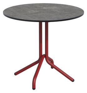 Karasek Bistro stolek kulatý Arizona se sklopnou deskou, kulatý 80x72 cm, rám lakovaná ocel barva dle vzorníku, deska Werzalit/Topalit barva dle vzorníku