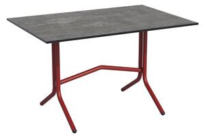 Karasek Bistro stolek obdélníkový Arizona se sklopnou deskou, 120x80 cm, rám lakovaná ocel barva dle vzorníku, deska Werzalit/Topalit barva dle vzorníku