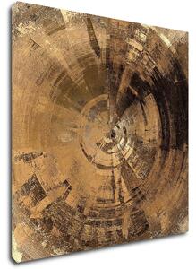 Impresi Obraz Abstraktní béžovo-zlatý - 40 x 40 cm