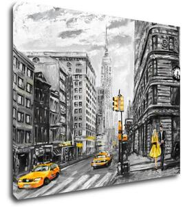 Impresi Obraz New York žluté detaily - 90 x 70 cm