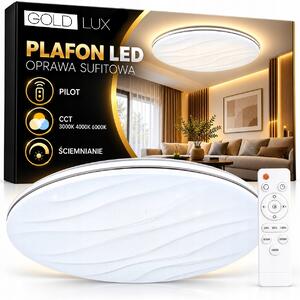LED stropní Stropní Svítidlo kulatý bílý s dálkovým ovládáním a možností změny barvy světla, 48 cm, Polux