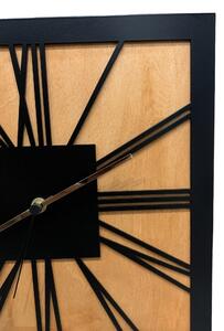 Fire4u nástěnné hodiny Luxury, černé-matné, 30 x 30cm