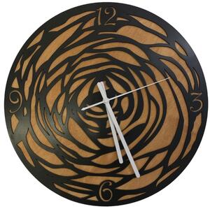 Fire4u nástěnné kovové hodiny Nest, černé, pr.40cm