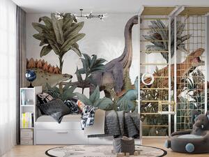 Fototapeta Skupina dinosaurů v džungli, Dětské fototapety, Populární fototapety, u96938 - Tapeko.co.cz