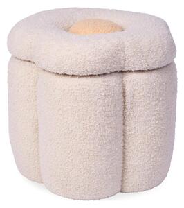 Childhome - Box na hračky FLOWER pr. 35 cm krémová