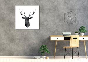 Impresi Obraz Abstraktní jelen na bílém pozadí - 40 x 40 cm