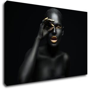 Impresi Obraz Portrét ženy zlaté detaily - 60 x 40 cm