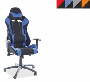 SIGNAL Kancelářská židle - VIPER, čalouněná, různé barvy na výběr Čalounění: černá/šedá