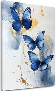 Obraz Butterflies - Marble elegance - 40x60 cm