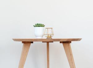 Dubový kulatý stolek 70 cm Orbetello
