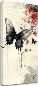 Obraz Butterfly - japonský minimalismus - 50x100 cm