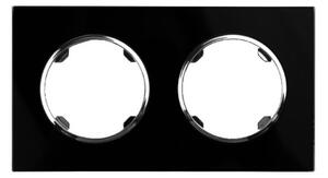 Elhard Skleněný dvojrámeček Rondo Glass, černý RG3102B
