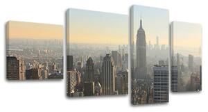 4dílný obraz na stěnu MĚSTO / NEW YORK - 90x50 cm
