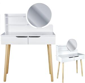 Toaletní stolek SCANDI 2 bílá | CM-989252