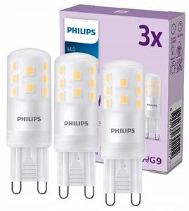 3x LED žárovka G9 KAPSLOVÁ 3,7W = 40W 470lm 2700K Teplá bílá PHILIPS