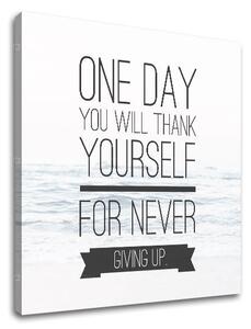 Motivační obraz na stěnu o vytrvalosti_003 - 30x30 cm