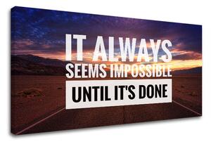 Motivační obraz na stěnu o vytrvalosti_001 - 30x60 cm