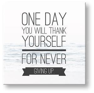 Motivační obraz na stěnu o vytrvalosti_003 - 30x30 cm