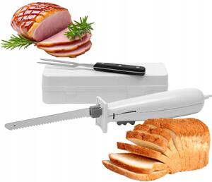 NŮŽ NA MASO A PEČIVO PRO RYBY, MULTIFUNKČNÍ, BÍLÝ + VELIKOST POUZDRO