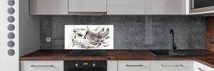 Skleněný panel do kuchyně Sova pksh-60849128