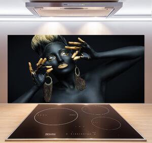 Panel do kuchyně Žena v černém pksh-61049843