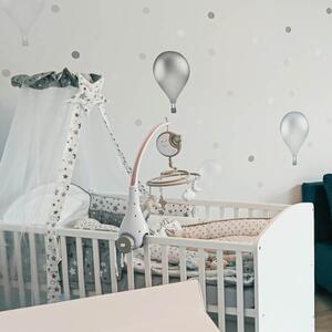 INSPIO-textilní přelepitelná samolepka - Samolepky na zdi - Modré samolepicí balóny v norském stylu
