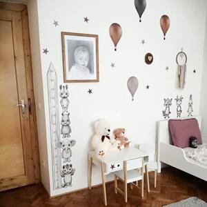 INSPIO-textilní přelepitelná samolepka - Samolepky na zeď - Velká sada zvířecích samolepek v hnědých odstínech a skandinávském stylu