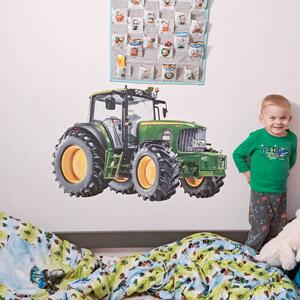 INSPIO-textilní přelepitelná samolepka - Dětské samolepky na zeď pro kluky - Traktor