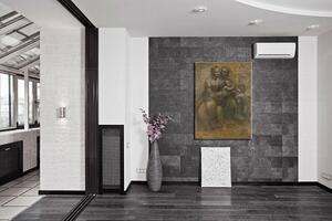 Obraz na plátně PANNA S DÍTĚTEM A SVATOU ANNOU - Leonardo da Vinci REP168 - Leonardo da Vinci REP168 - 30x40 cm