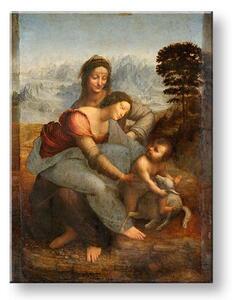 Obraz na plátně Leonardo da Vinci - Svatá rodina se sv. Annou - Svatá rodina se svatou Annou - 30x50 cm