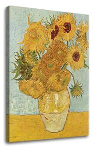 Obraz na plátně Vincent van Gogh - Váza s dvanácti slunečnicemi - Váza s dvanácti slunečnicemi - 40x50 cm